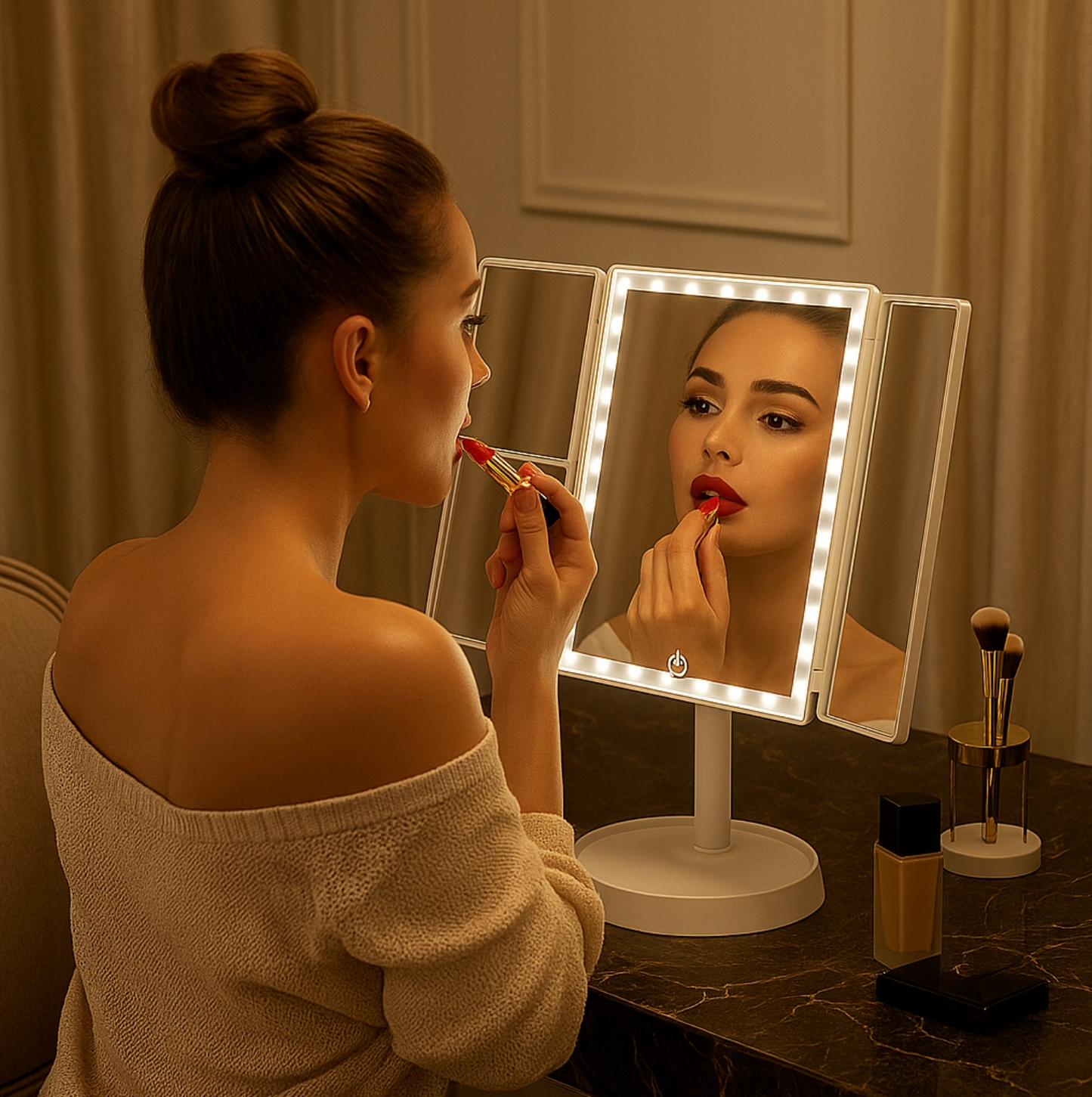 BrightView™ Lustro stołowe z podświetleniem LED