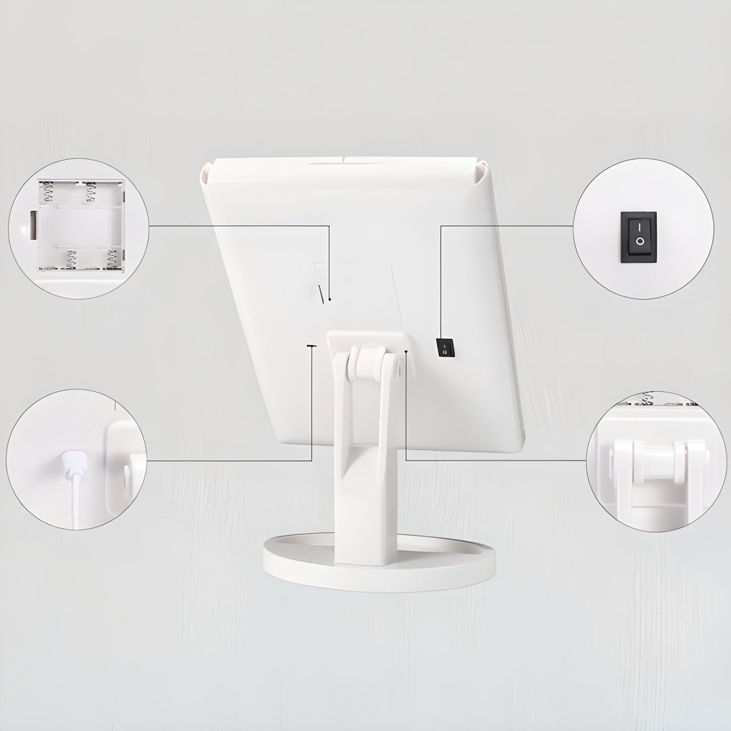 BrightView™ Lustro stołowe z podświetleniem LED