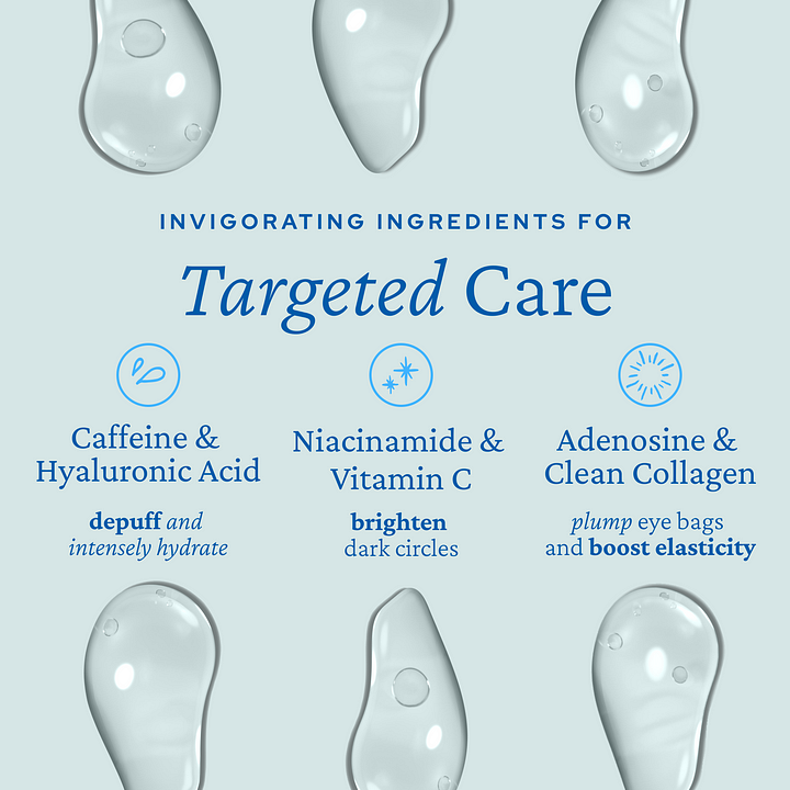 CaffiLuxe™ Krem pod oczy Eye Care dla nawilżenia i rozświetlenia
