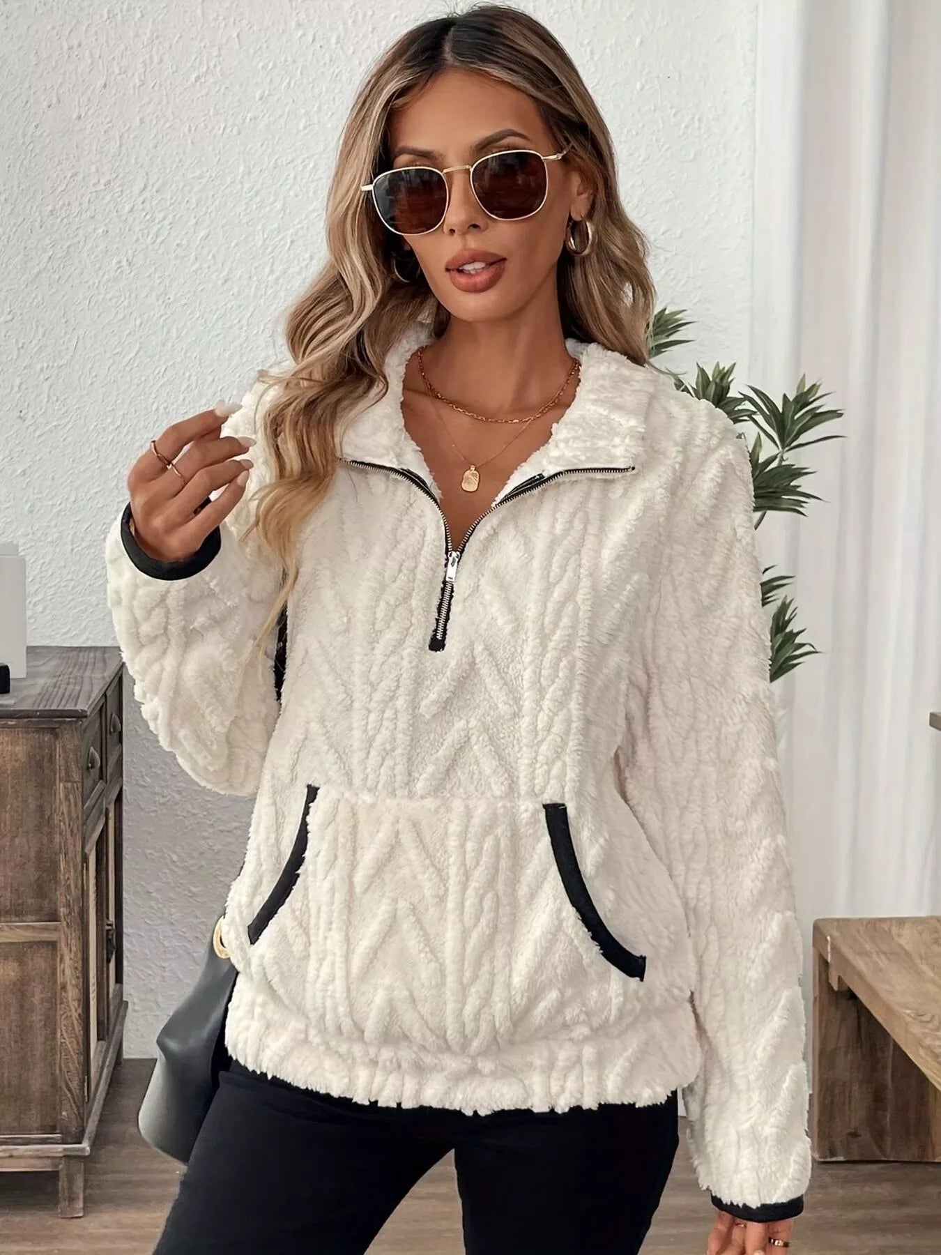 Calogera Balma™ Miękki polarowy sweter