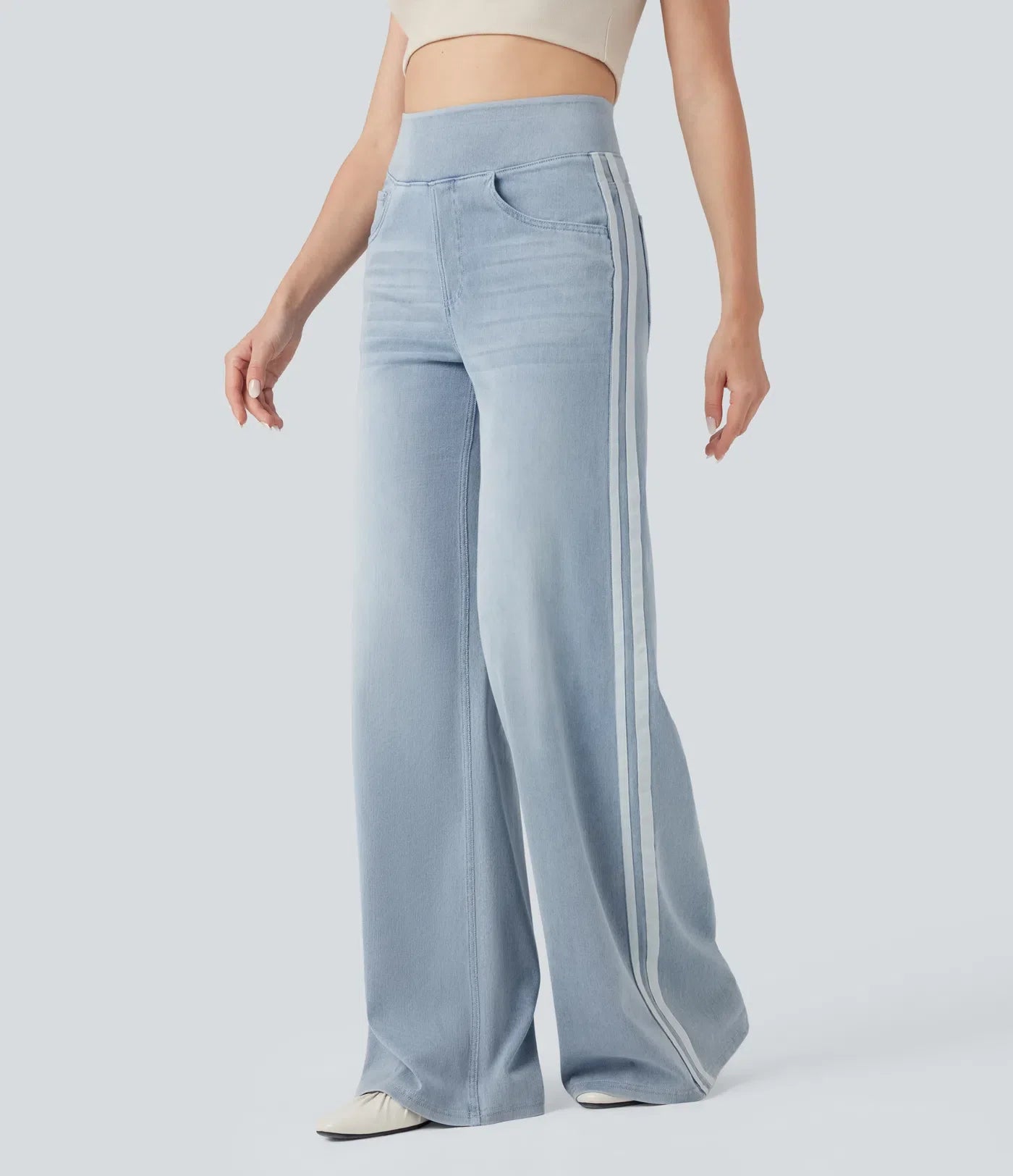 Carola Segalla™ Jeansy z wysokim stanem i elastyczną talią