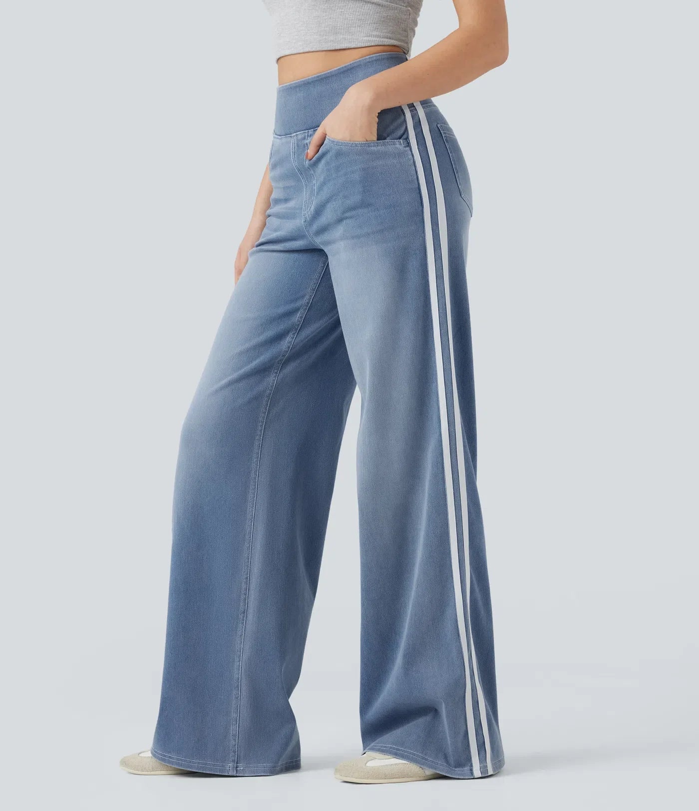 Carola Segalla™ Jeansy z wysokim stanem i elastyczną talią