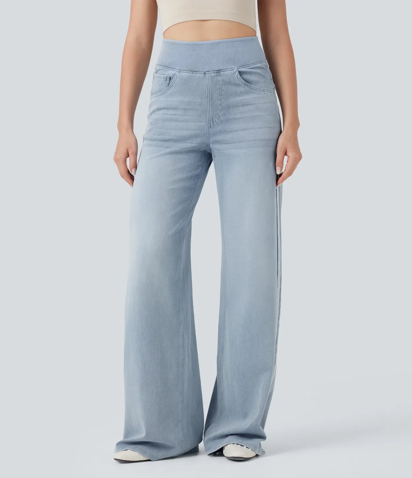 Carola Segalla™ Jeansy z wysokim stanem i elastyczną talią