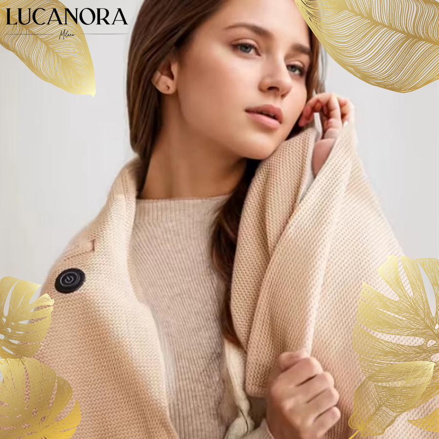 ComfyShawl™ Kompaktowe podgrzewane ponczo