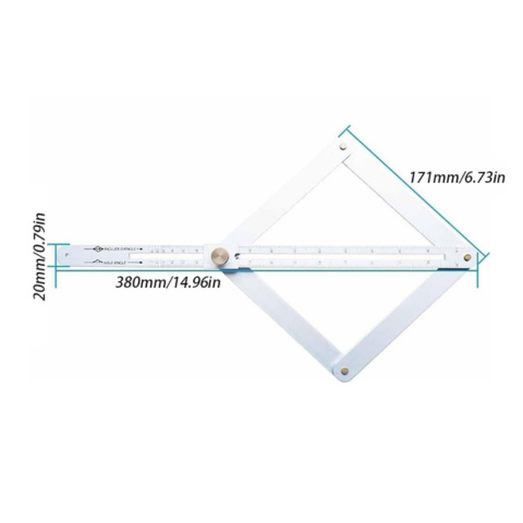 CutCal™ Kątomierz budowlany do precyzyjnego cięcia narożników wewnętrznych/zewnętrznych