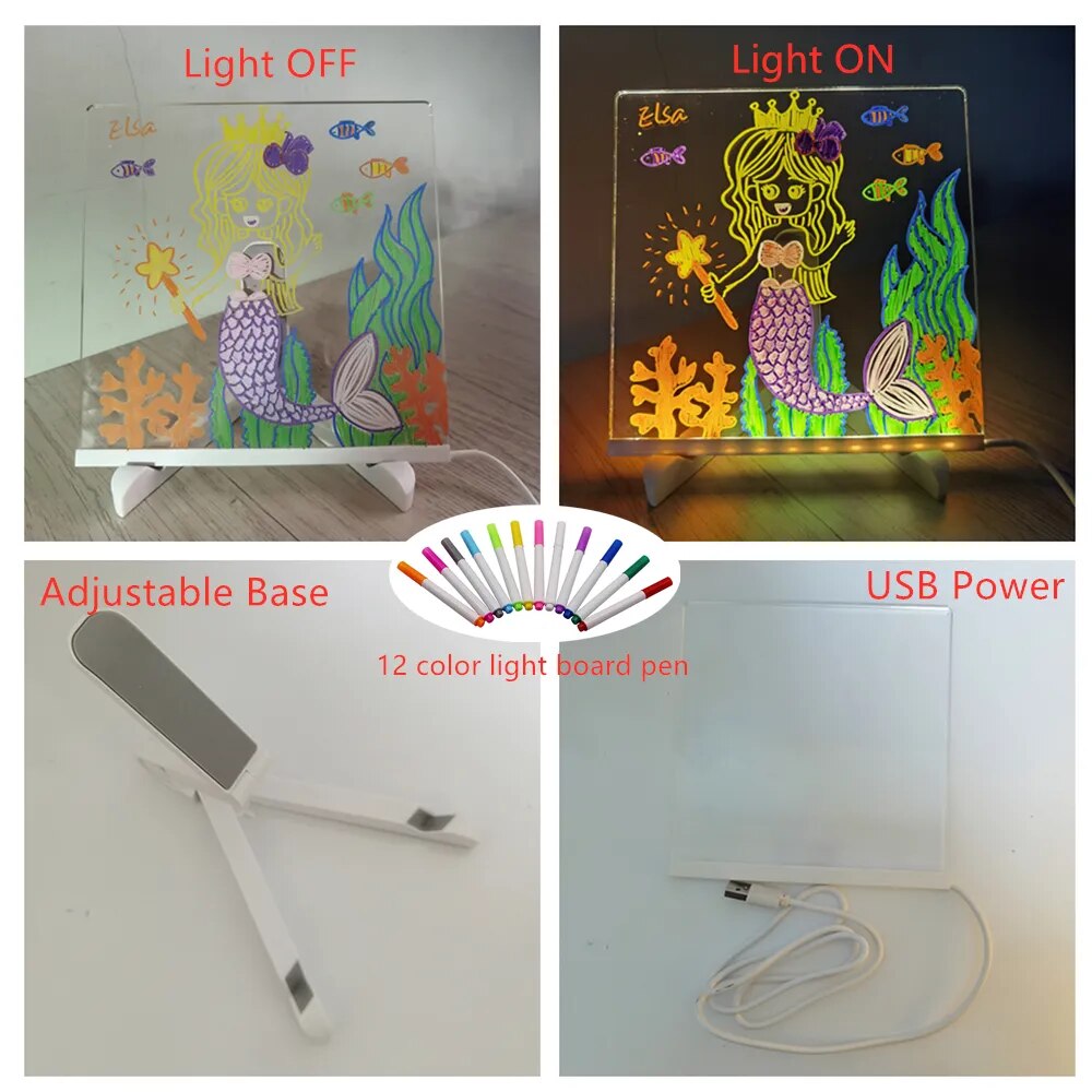 DIY Board™ Spersonalizowana tablica z lampami LED
