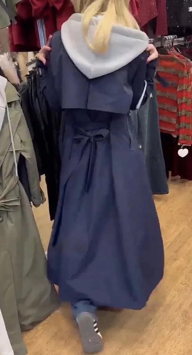 Dianora Francione™ Płaszcz damski z dużym kapturem