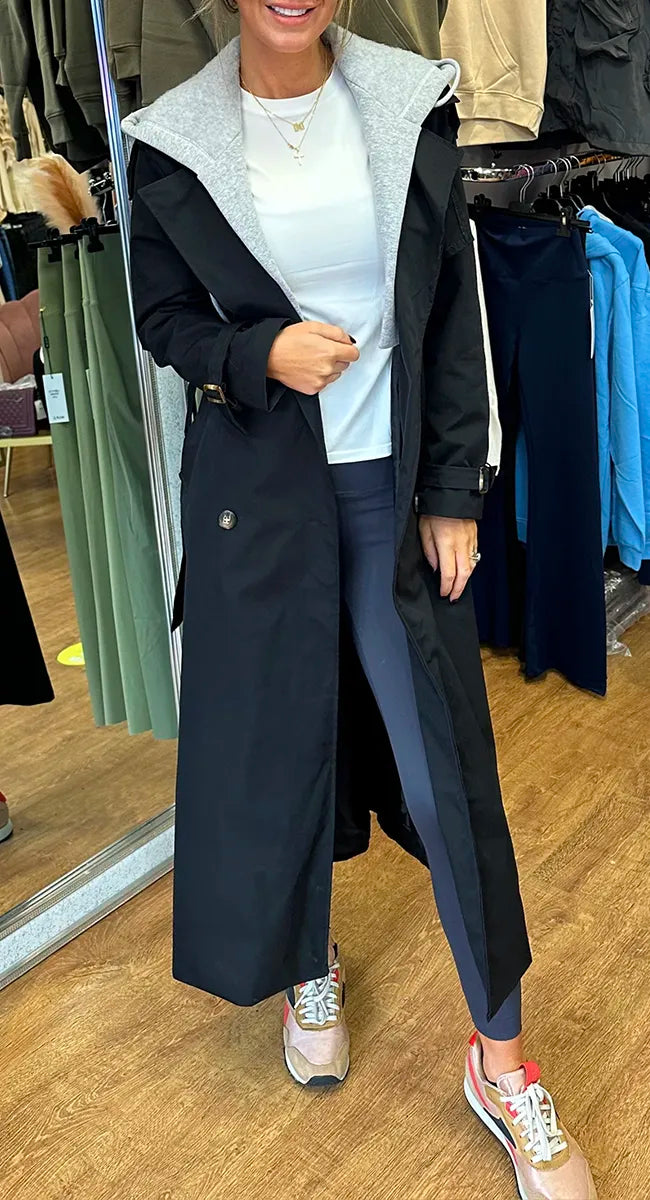 Dianora Francione™ Płaszcz damski z dużym kapturem