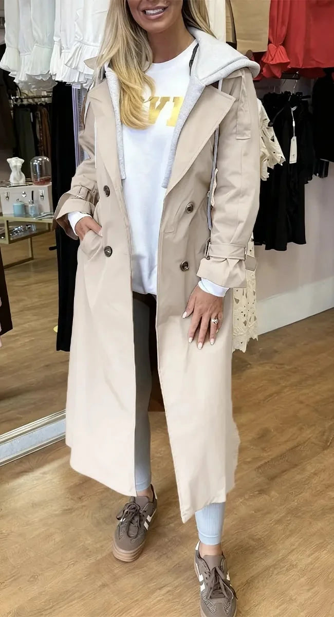 Dianora Francione™ Płaszcz damski z dużym kapturem