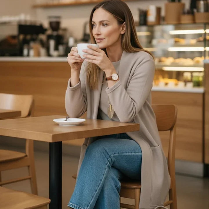 Dora Zanelli™ elegancki 3-częściowy komplet damski z kardiganem