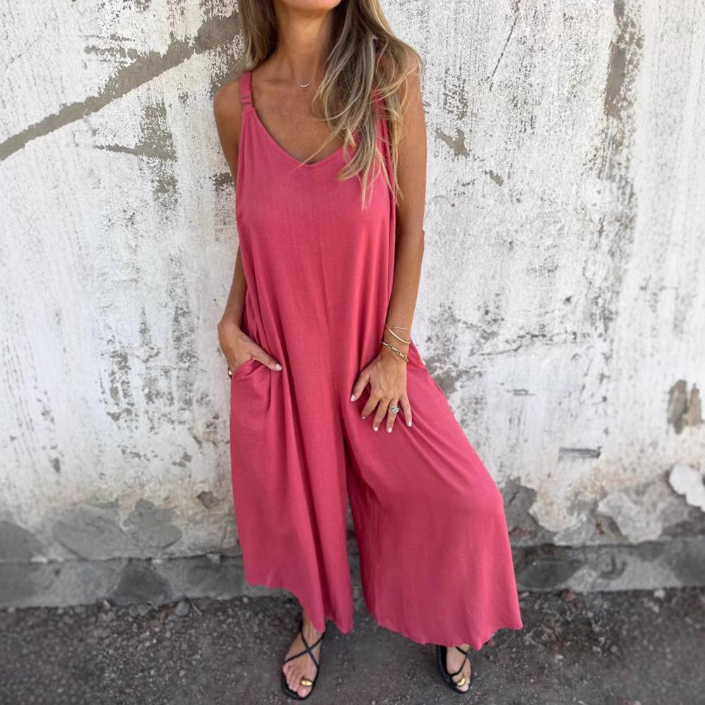 Edda Lovato™ Kombinezon na co dzień z kieszeniami i regulowanymi ramiączkami