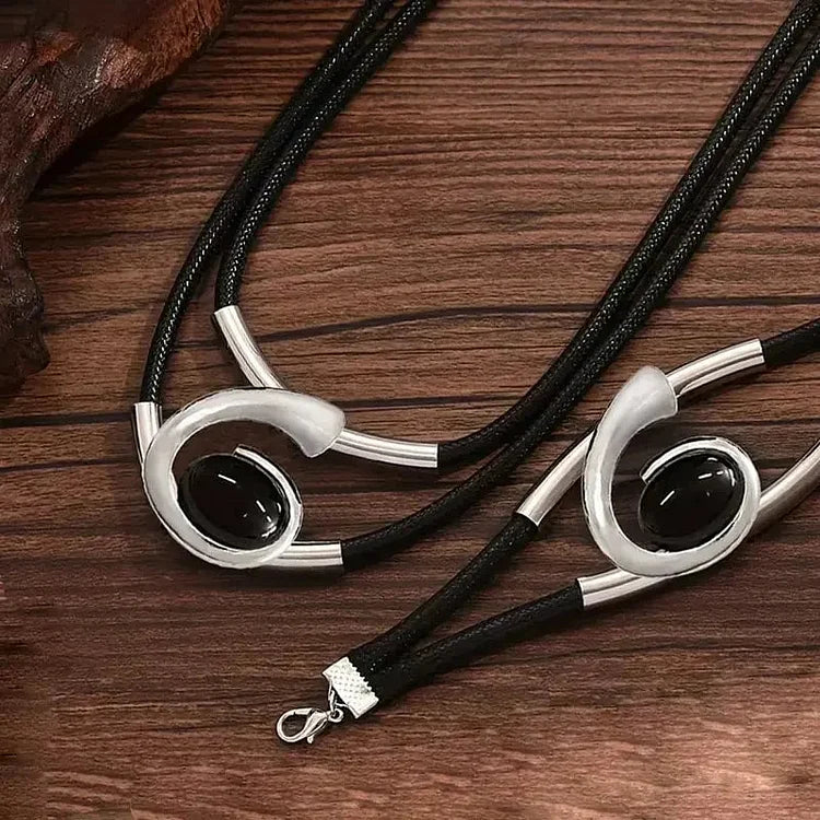 Elaré™ Elegancki zestaw naszyjnika i bransoletki w stylu boho