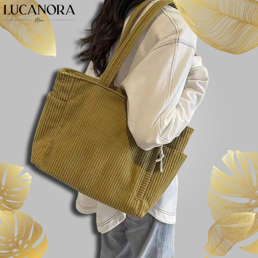 Ella Polo™ Torba na ramię z miękkiego sztruksu