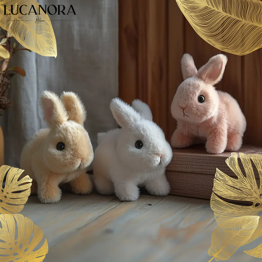 FluffyHop™ Pluszowy skaczący króliczek