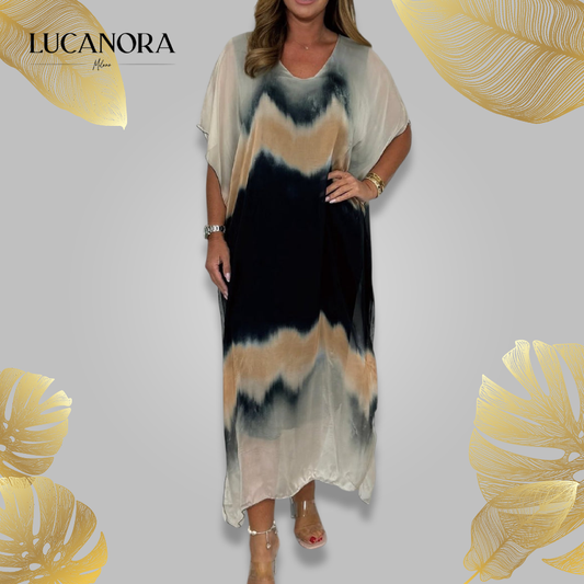 Foca Morganti™ Sukienka Maxi z efektem dip dye