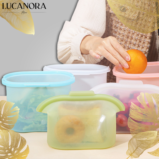 FreshKeep™ Silikonowe torby wielokrotnego użytku do przechowywania żywności