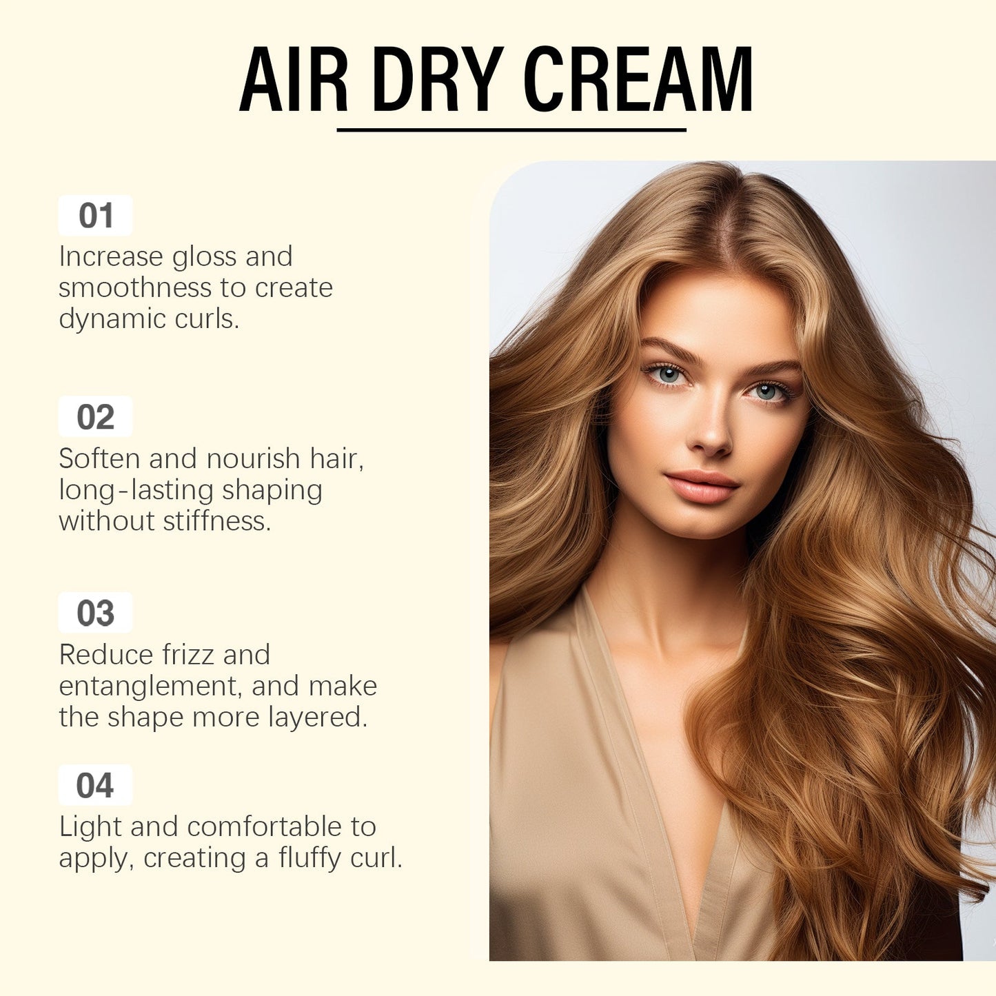 FrizzAway™ Wygładzające serum zapobiegające puszeniu się włosów