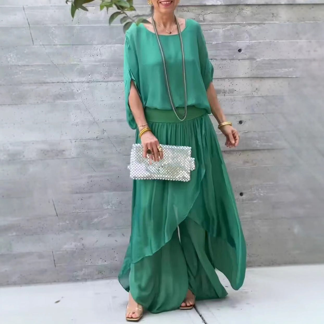 Gaudenzia Serino™ Elegancki dwuczęściowy komplet damski
