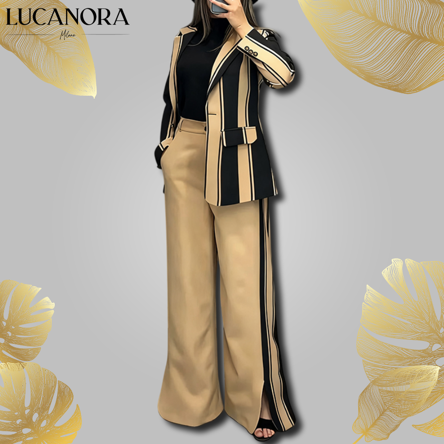 Gioia Ribaudo™ Stylowy dwuczęściowy komplet dla kobiet