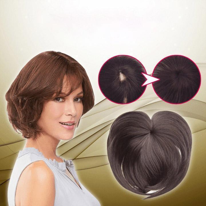 GlamTop™ Damski tupet clip-in z krótkimi włosami i grzywką