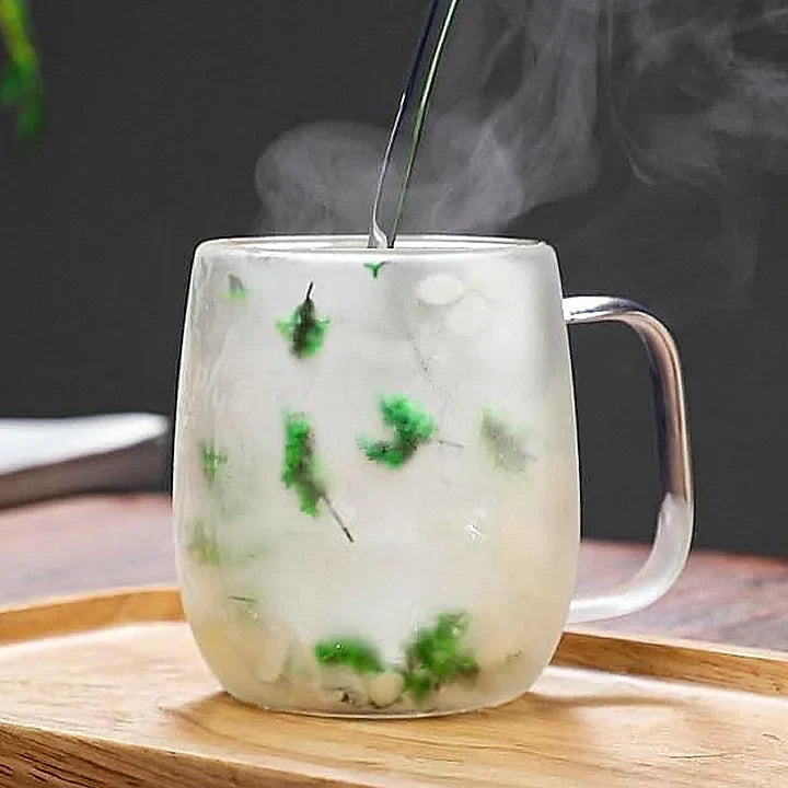 GlassBloom™ Kubek z suszonymi kwiatami