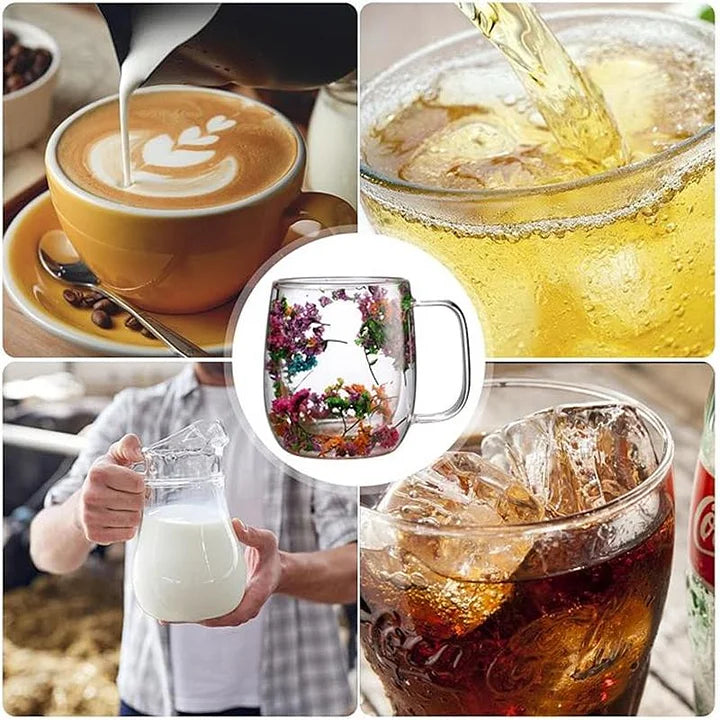 GlassBloom™ Kubek z suszonymi kwiatami