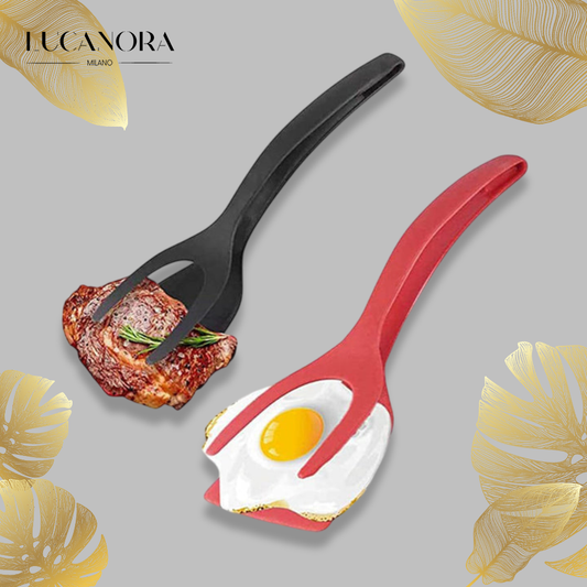 FlipTongs™ - Szpatułko-szczypce 2 w 1 do obracania jedzenia