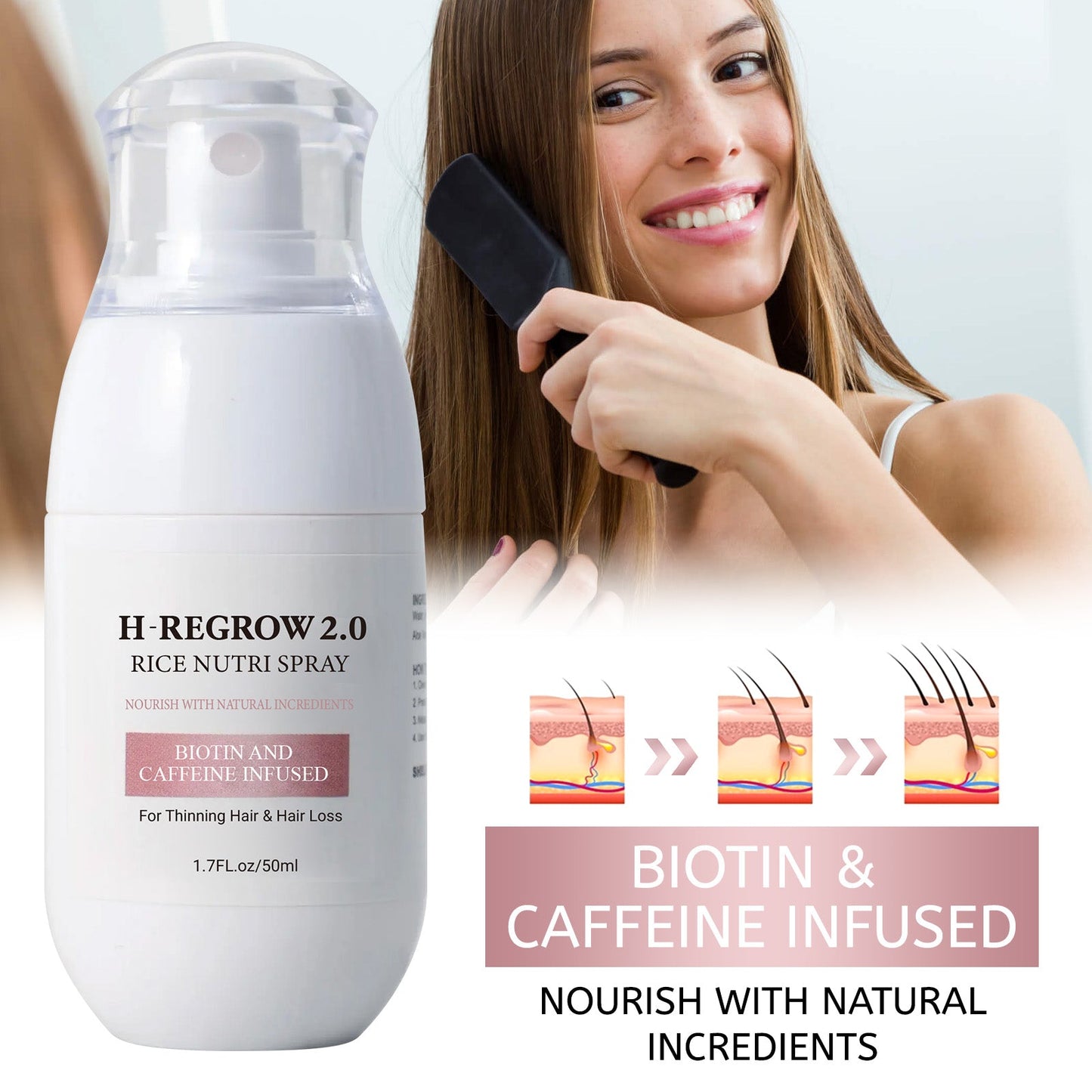 HairElixir™ Nawilżająca wcierka do skóry głowy przeciw wypadaniu włosów