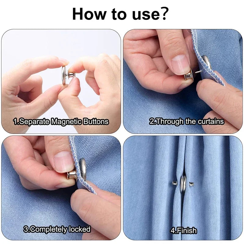 HoldDrape™ Magnetyczne uchwyty na zasłony