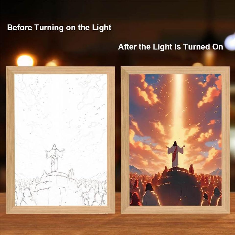 HolyLume™  Lampka nocna 4D LED Malowany Jezus