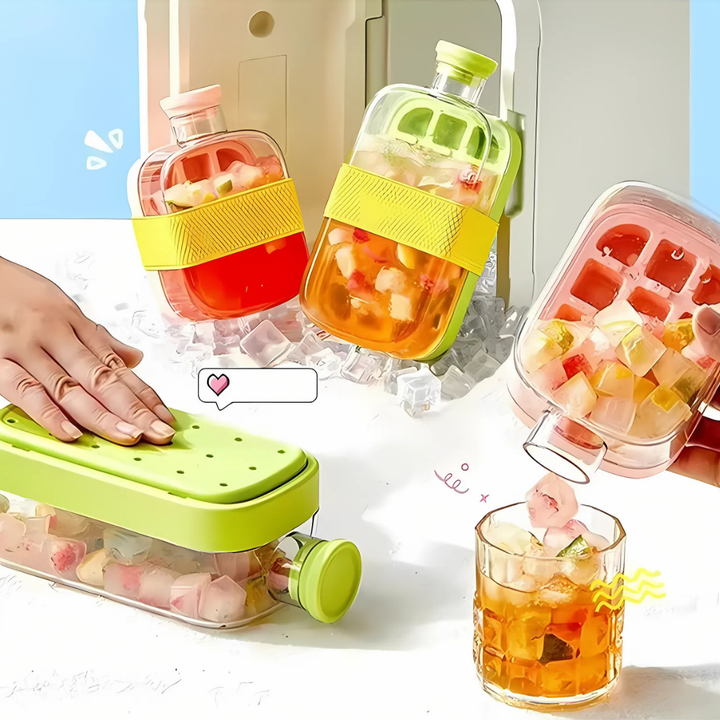 IceMate™ 2 w 1 kostkarka do lodu i butelka