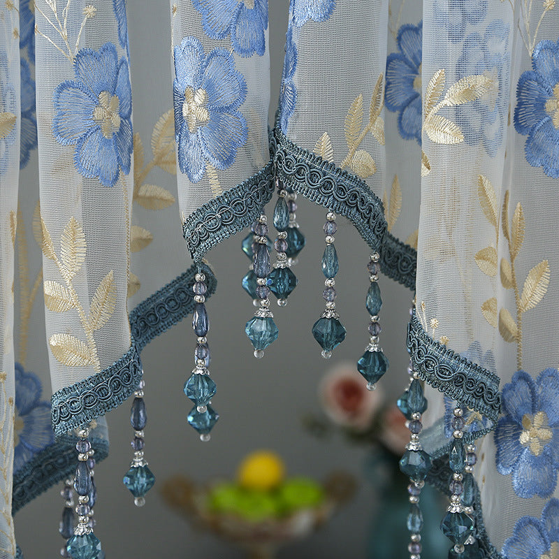 LaceCharm™ Zasłona koronkowa do przejść i okien z frędzlami