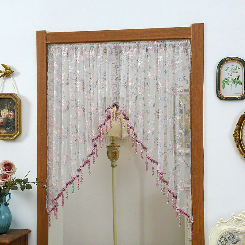 LaceCharm™ Zasłona koronkowa do przejść i okien z frędzlami