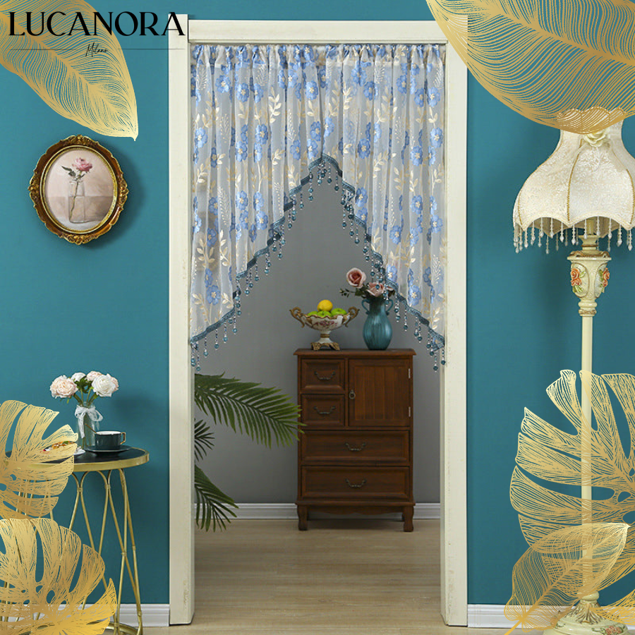 LaceCharm™ Zasłona koronkowa do przejść i okien z frędzlami