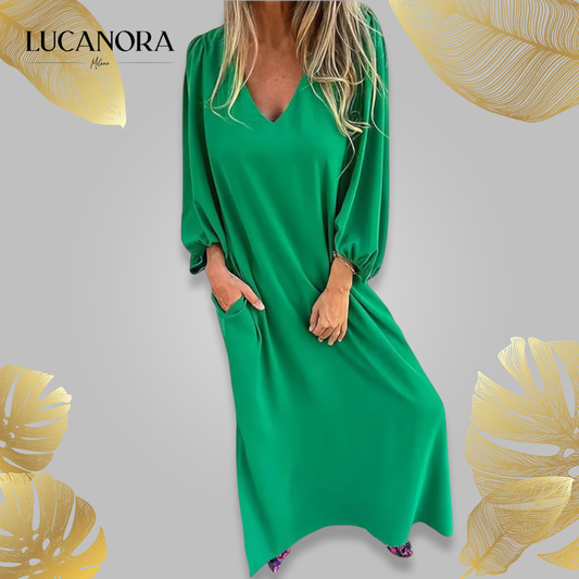 Lena Portanova™ Elegancka sukienka maxi w stylu boho