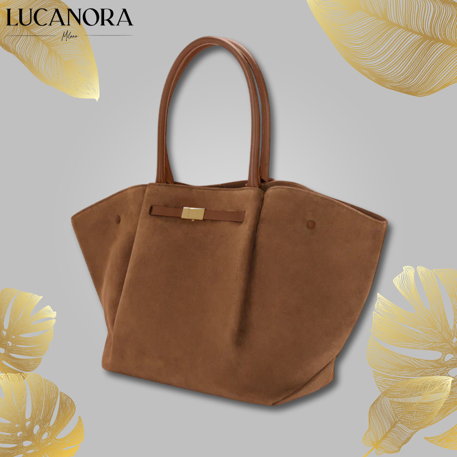 Lia Gaeta™ Stylowa torba zamszowa