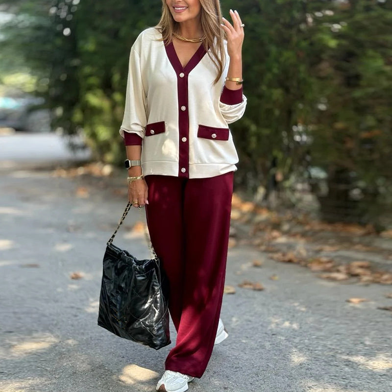 Liboria Villanova™ Damski dwuczęściowy komplet casualowy