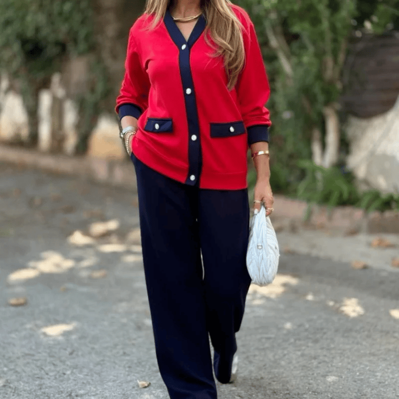 Liboria Villanova™ Damski dwuczęściowy komplet casualowy