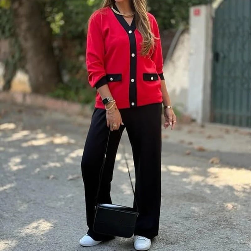 Liboria Villanova™ Damski dwuczęściowy komplet casualowy