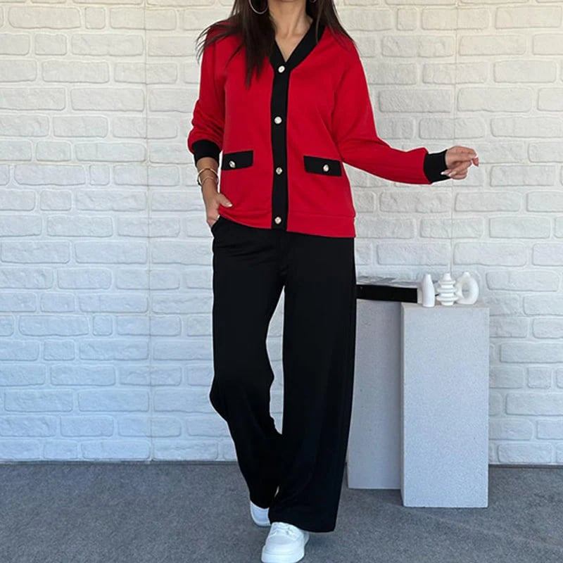 Liboria Villanova™ Damski dwuczęściowy komplet casualowy