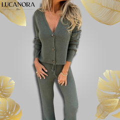 Lidia Cianciolo™ Dzianinowy komplet damski
