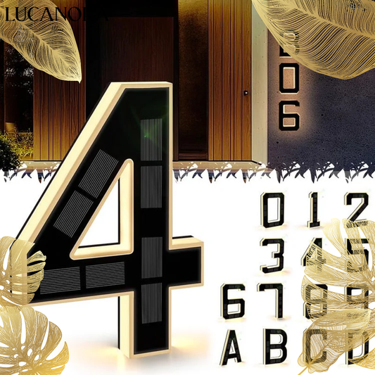 LightSign™ numery domów z oświetleniem LED i zasilaniem solarnym