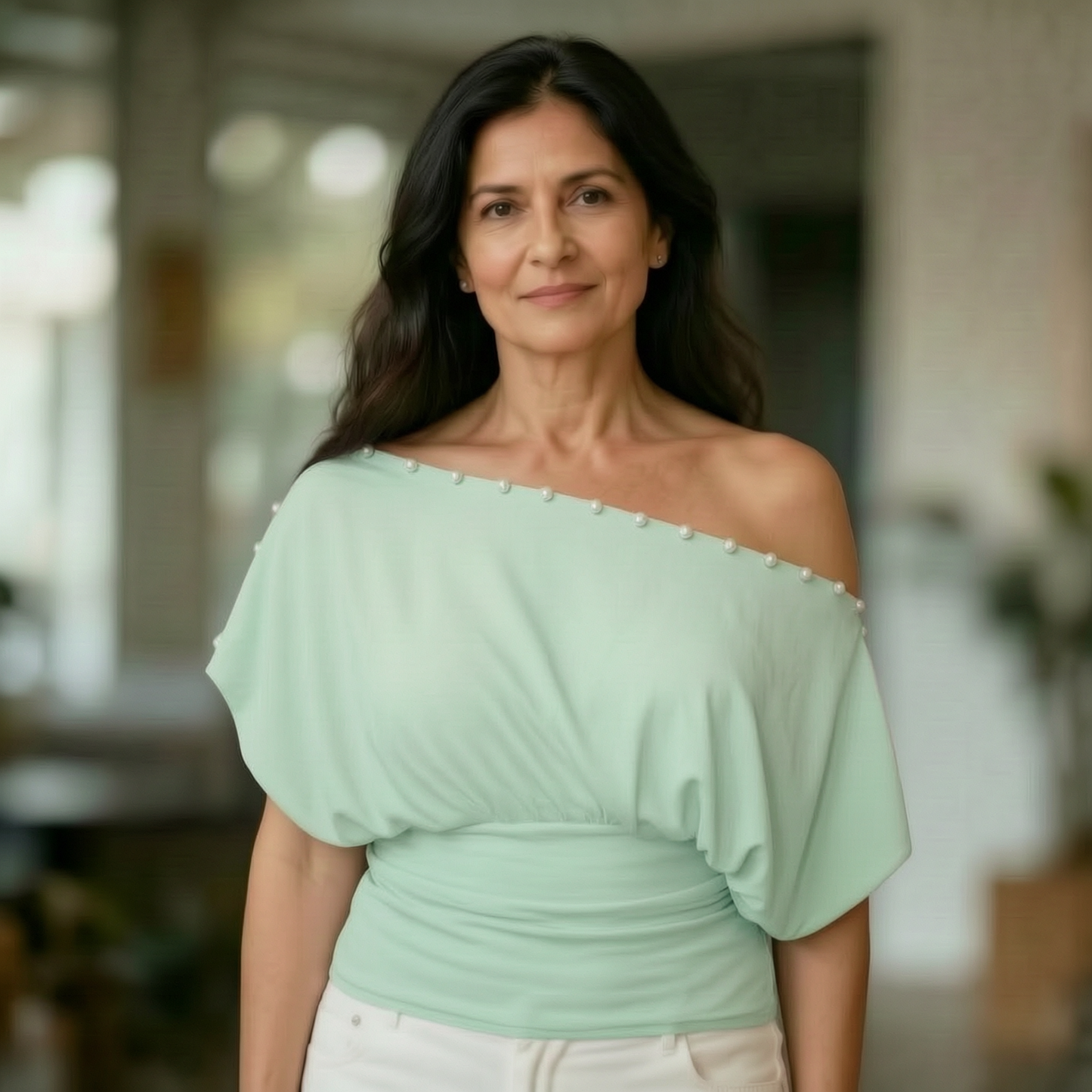 Loredana Chinaglia™ Bluzka z guzikami na dzień i wieczór