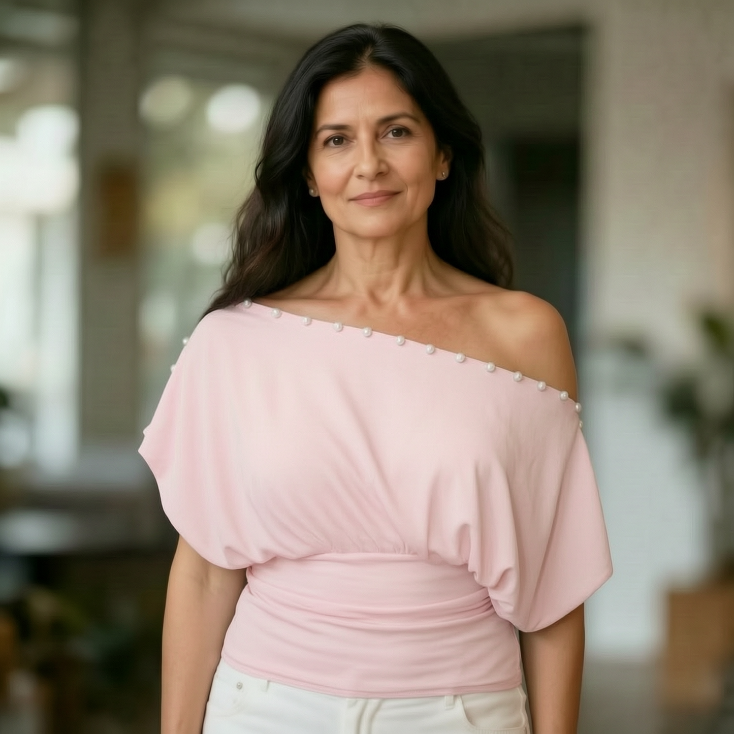 Loredana Chinaglia™ Bluzka z guzikami na dzień i wieczór