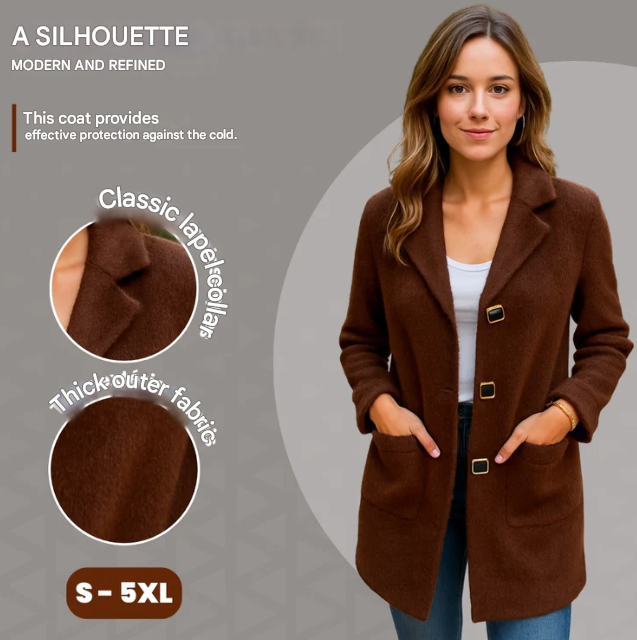 Luisa Murgo™ Elegancki kardigan z kołnierzem