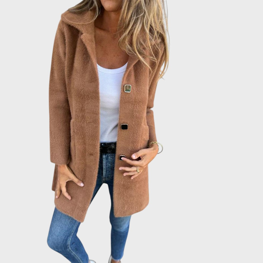 Luisa Murgo™ Elegancki kardigan z kołnierzem