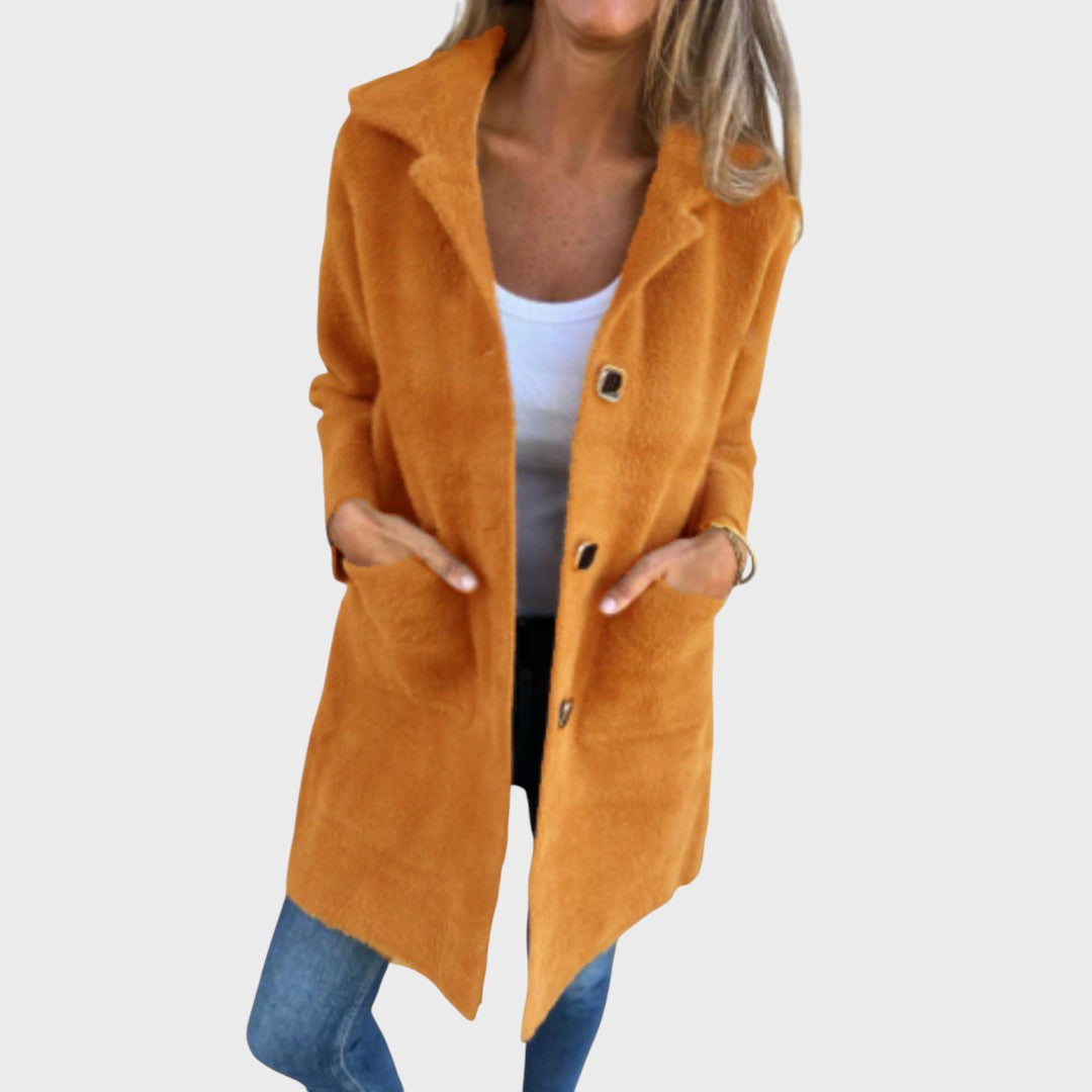 Luisa Murgo™ Elegancki kardigan z kołnierzem