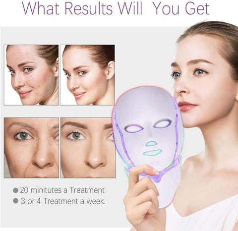 Luminea™ Maska LED dla promiennej skóry