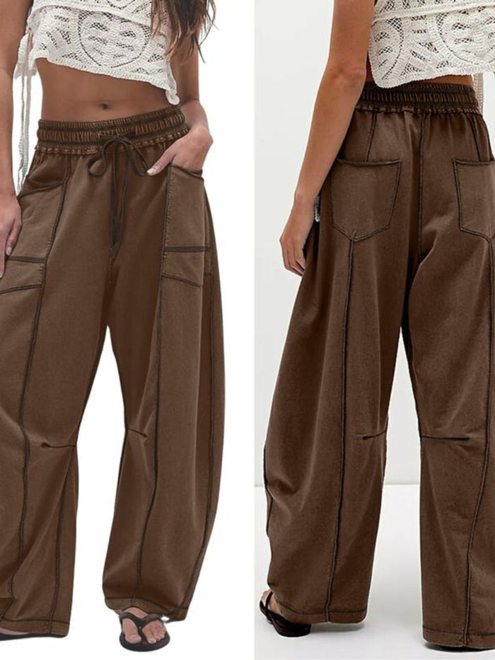 Luminosa Pulice™ Damskie spodnie z luźnymi szerokimi nogawkami