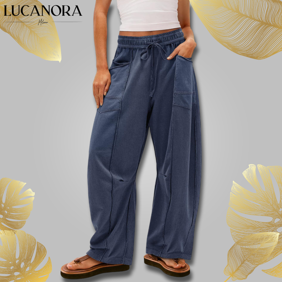 Luminosa Pulice™ Damskie spodnie z luźnymi szerokimi nogawkami